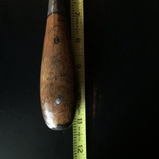 Antique Irwin wood handled screw driver 11 1/2 