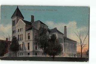 Kokomo Indiana In Postcard 1907 - 1915 Howard County Jail