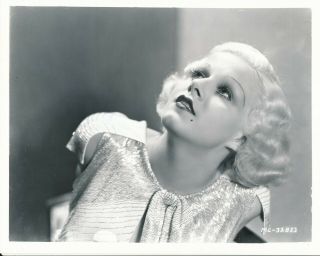 Jean Harlow Vintage 8 X 10 Gelatin Silver Glamour Movie Photo 1930s Image