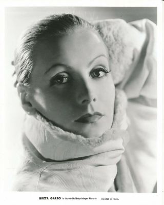 Greta Garbo Vintage Mgm 8 X 10 Gelatin Silver Glamour Movie Photo 1930s Image