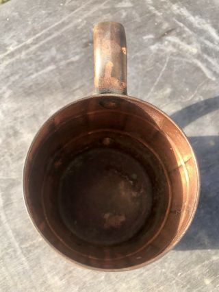Vintage Copper Mug Barrel Cup Solid Copper West Bend Aluminum Moscow Mule 3