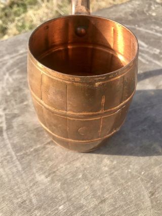 Vintage Copper Mug Barrel Cup Solid Copper West Bend Aluminum Moscow Mule 4