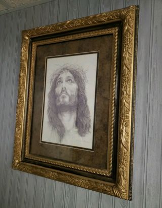 Home & Garden Party Home Interiors Jesus Christ Crown Of Thorns Picture LARGE 2