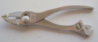 Vintage Tool Diamalloy Handyboy Duluth Dh 16 Pliers & Adjustable Wrench (inv306)