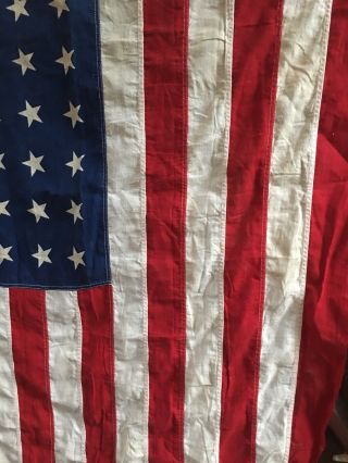 Antique 48 Star US American Flag Valley Forge 3’x5’ 3