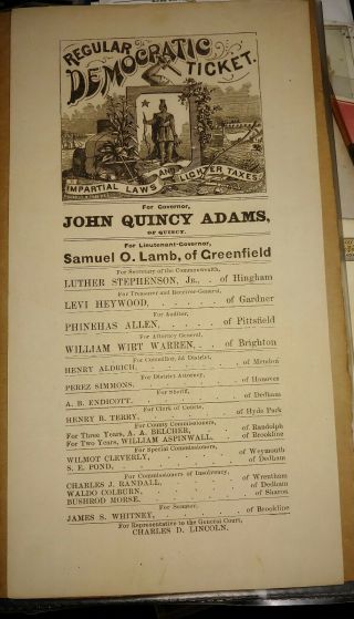 John Quincy Adams For Governor