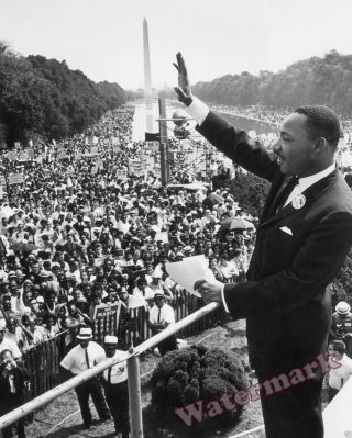 Photograph Of Dr.  Martin Luther King 1963 March On Washington 11x14