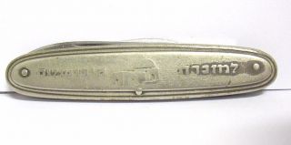 Vintage Sterling Silver Pocket Knife 2 Blades Middle Eastern 55.  3 Grams Syboll