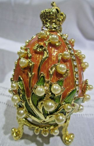 Joan Rivers Faberge " Lily Of The Valley " Egg