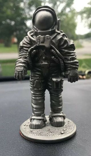 4 " Pewter Apollo Astronaut Figurine From Kennedy Space Center By Fort
