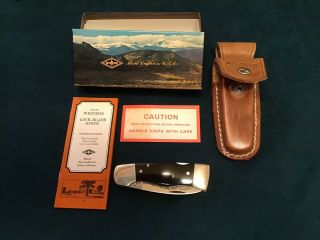 Vintage Western S - 532 W/s Folding Knife Etched Blade W/box & Papers Made In Usa