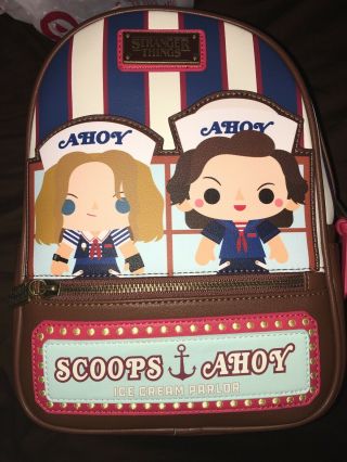 Sdcc 2019 Loungefly Stranger Things Season 3 - Scoops Ahoy Backpack