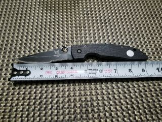 Benchmade Bali - Song M2hs High Speed Black G10 Large Combat Folding Knife