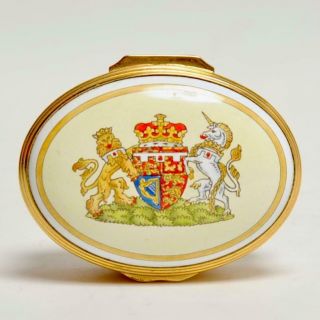 Halcyon Days Enamel Box Marriage Of Will & Kate 2011