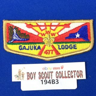 Boy Scout Oa Gajuka Lodge 477 S2 Order Of The Arrow Flap Patch Www