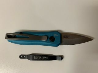 Kershaw Launch 4 1.  9” Teal With Titanium Clip