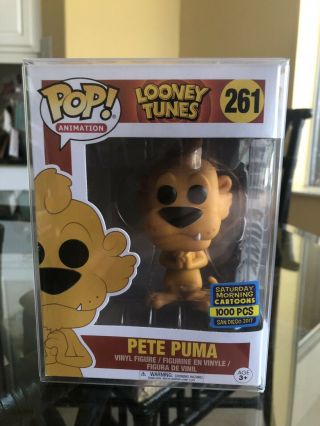 Funko Pop Looney Tunes Pete Puma 261 Sdcc 1000 Piece Le