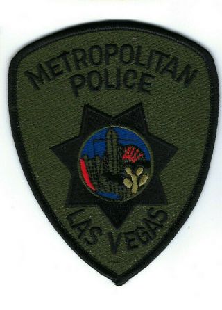 Las Vegas (clark County) Nv Nevada Metropolitan Police Subdued Swat Patch -