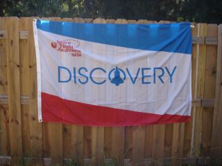 Nasa Space Shuttle Discovery Flag 4x6