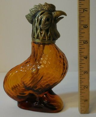 Amber Glass Rooster Catalytic Fragrance Lamp