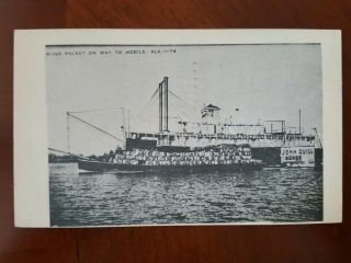 John Quill River Packet Ship To Mobile Alabama & Confederate Book Material Pc