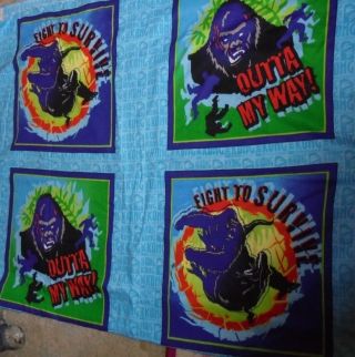 King Kong Universal 8th Wonder Of The World Fabric Material 2005 Novelty 120 "
