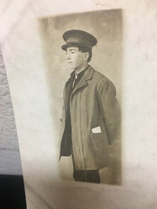 Rare 1906 Rppc Topeka Kansas Salvation Army Worker With Uniform