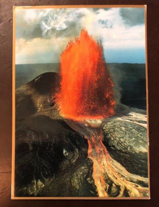 Old Postcard Kilauea Bellowed Back To Life,  Madame Pele Volcano Dormant Hawaii