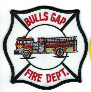 Rare Bulls Gap (hawkins County) Tn Tennessee Fire Dept.  Patch - Pop.  738