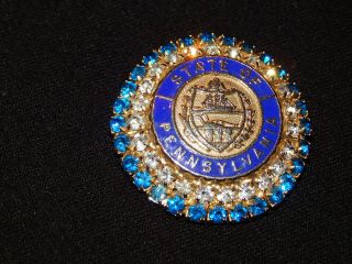 RARE UNIQUE 1950 ' S DAR PENNSYLVANIA STATE MEMBERSHIP PIN - ONLY ONE ON EBAY 4