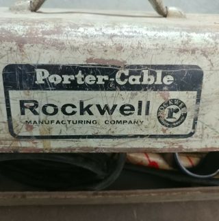 Vintage Porter Cable Rockwell Model 535 Heavy Duty Saw w/ case 2