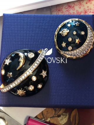 This Is Intended For ‘eilatan1971’ 2swarovski Swan Signed Celestial Pins