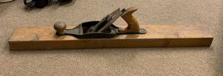 Stanley Rule And Level Company Number 34 Metal And Wood - Wood Plane 30 Inches