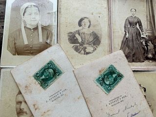 1860 - 80 Of 11 Cdv Photos Leeds Family Washington Dc Civil Wartax
