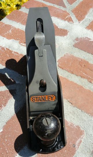 Vintage Collectible Stanley Bailey No.  4 Wood Plane Smooth Bottom Planer Tool