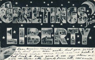 Liberty Ny – Greetings From Liberty – Udb – 1906