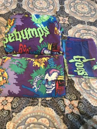 Vintage Goosebumps Twin Flat & Fitted Sheets Set One Pillowcase Bedding 90 