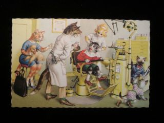 Alfred Mainzer Cats At The Dentist 