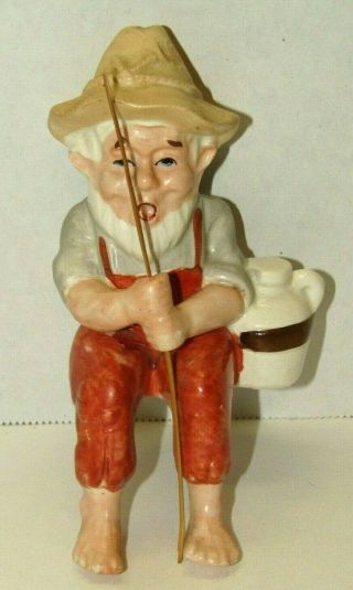 Vintage Artmark Porcelain Hand Painted Southern Beard Man Shelf Sitter Figurine