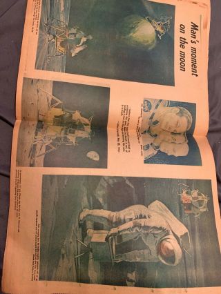 Chicago Sun - Times Apollo 11 Moon Landing special newspaper section July 13,  1969 2