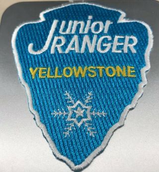 Yellowstone National Park Junior Ranger Embroidered Patch Iron - On Snowflake Nps