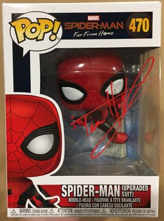 Tom Holland Signed/autographed Funko Pop Marvel Spider Man Far From Home
