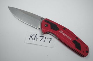 Red Kershaw Snap - On Hype Spring Assisted So84r Pocket Knife Speedsafe