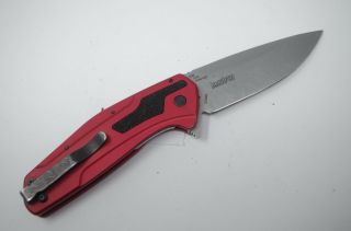 Red Kershaw Snap - On Hype Spring Assisted SO84R Pocket Knife SpeedSafe 2