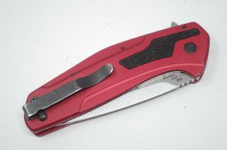 Red Kershaw Snap - On Hype Spring Assisted SO84R Pocket Knife SpeedSafe 6