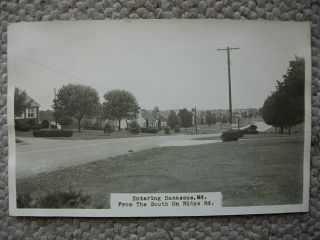 Rppc - Damascus Md - Houses Along Road - Maryland - Real Photo - Montgomery County