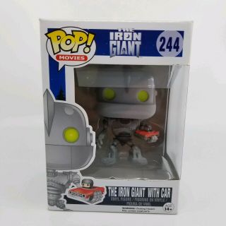 Funko Pop The Iron Giant With Car 244 Vaulted - Pop Protector