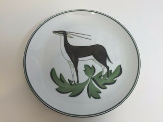Mottahedeh Hand Painted Antelope Stately Homes Plate,  8 1/4 " D,  Made In Portugal