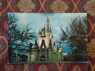Vintage Postcard Walt Disney World,  Cinderella Castle,  Florida