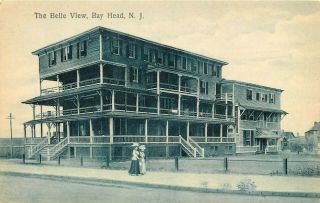 Jersey Photo Postcard: The Belle View In Bay Head,  Nj Pub By Johnson